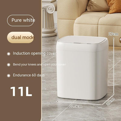 Smart Motion Sensor Trash Can: 13L/16L Automatic Waterproof Bin with UV Sterilization