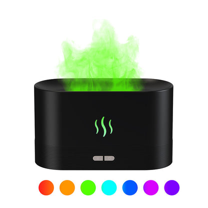 Flame Aroma Diffuser & Ultrasonic Mist Humidifier | Waterless Auto-Off