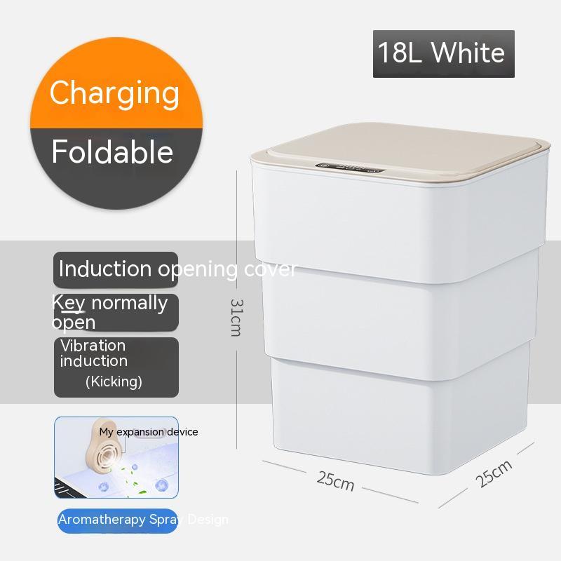 Smart Motion Sensor Trash Can: 13L/16L Automatic Waterproof Bin with UV Sterilization