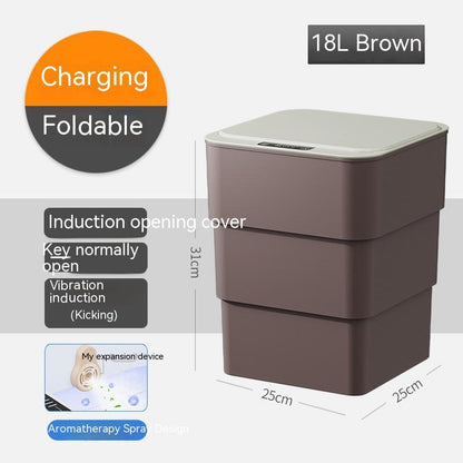 Smart Motion Sensor Trash Can: 13L/16L Automatic Waterproof Bin with UV Sterilization