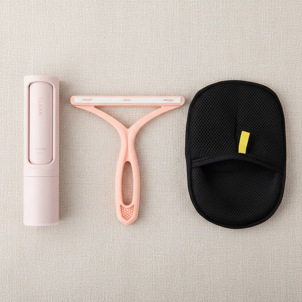 3 in 1 Reusable Pet Hair Remover Brush Lint Roller Portable Effective Self Cleaning Tool for Cat Dog Fur Hair Dust Removal Brush