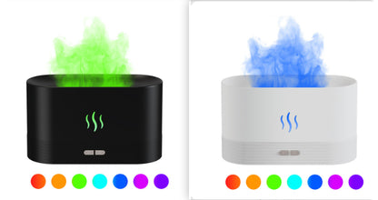Flame Aroma Diffuser & Ultrasonic Mist Humidifier | Waterless Auto-Off