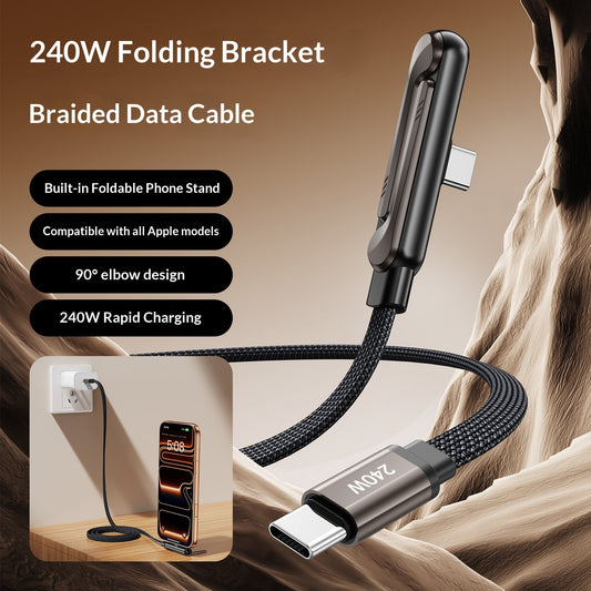 240W Super-Fast Multi-Function Phone Stand Charging Cable
