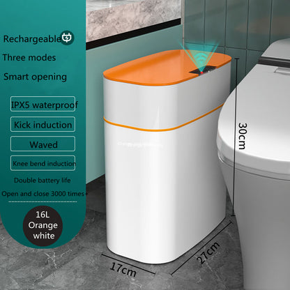 Smart Motion Sensor Trash Can: 13L/16L Automatic Waterproof Bin with UV Sterilization
